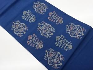 花葉模様織出し名古屋帯